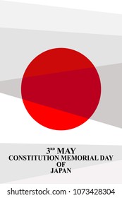 Japanese Constitution Memorial Day Vector Illustration
