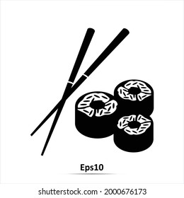 Japanese cook icon. Vector illustration