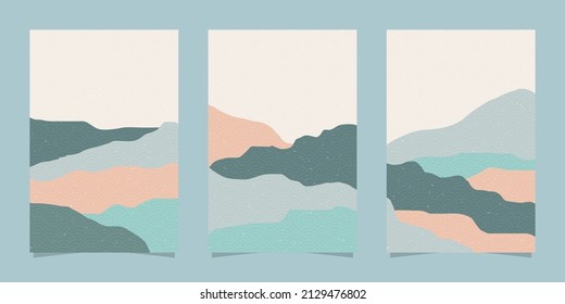 Japanese cover and background pack with wave pattern