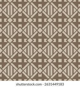 Japanese Cross Shape Diamond Vector Seamless Pattern