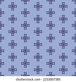 Japanese Cross Shape Motif Vector Seamless Pattern
