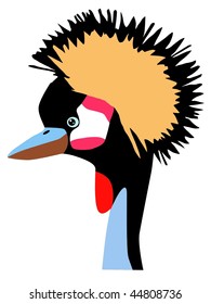 Japanese crowned crane
