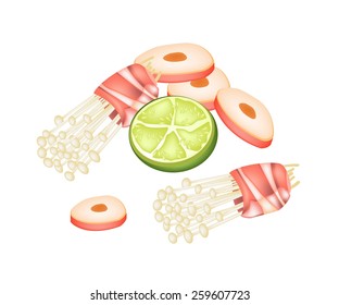 えのき茸 のイラスト素材 画像 ベクター画像 Shutterstock