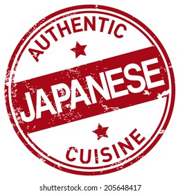 japanese cuisine stamp