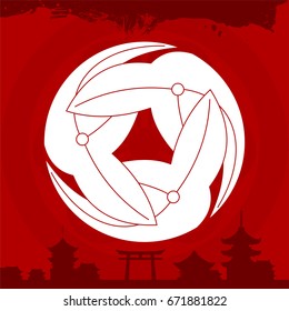 Japanese cultural ornaments. National ornaments of Japan