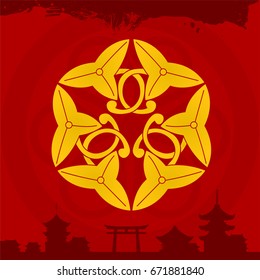 Japanese cultural ornaments. National ornaments of Japan