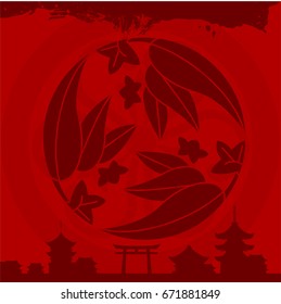 Japanese cultural ornaments. National ornaments of Japan