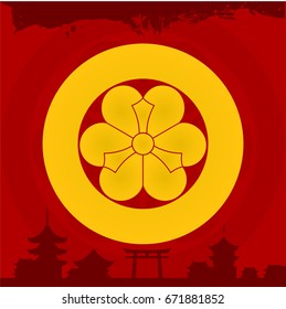 Japanese cultural ornaments. National ornaments of Japan