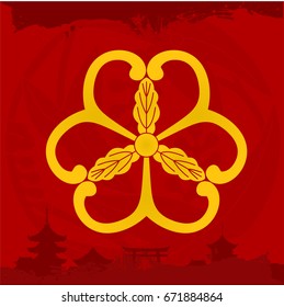 Japanese cultural ornaments. National ornaments of Japan