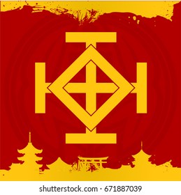 Japanese cultural ornaments. National ornaments of Japan