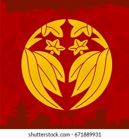 Japanese cultural ornaments. National ornaments of Japan