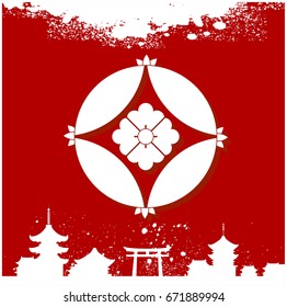 Japanese cultural ornaments. National ornaments of Japan