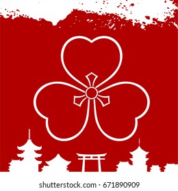 Japanese cultural ornaments. National ornaments of Japan