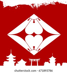 Japanese cultural ornaments. National ornaments of Japan