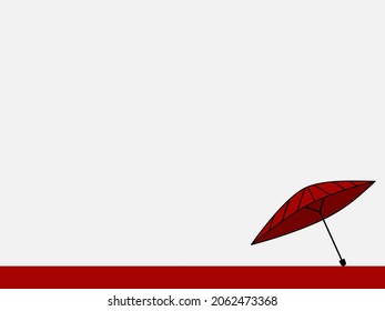 Japanese Culture Day Background.Coming of age day background. Illustration of Wagasa or Japanese traditional umbrella on a white background, and a copy space area. Suitable placed on content with that