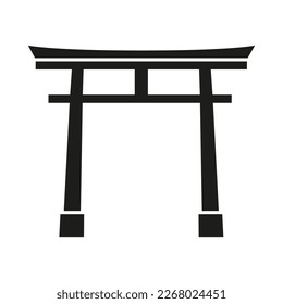 Japanese culture vector . Japan illustration sign. Japan themed symbol or logo.