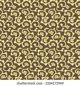 Japanische Curl-Leaf-Vektor-Nahtloses Muster