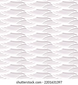 Japanese Curl Wave Line Vector Seamless Pattern