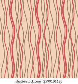 Japanese Curl Zigzag Line Vector Seamless Pattern