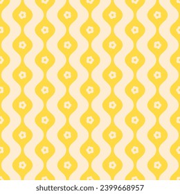 Japanese Curl Zigzag Vector Seamless Pattern