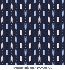 Japanese Cute Chevron Arrow Tail Vector Seamless Pattern
