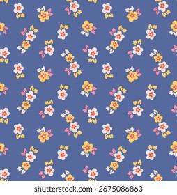 Japonês bonito flor folha queda vetor sem emenda padrão