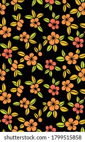 Japanische Faltenblume, Vektor-Nahtloses Muster