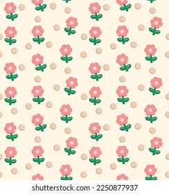 Patrón sin inconvenientes de vectores de flores cortas japoneses