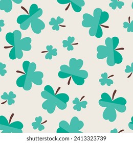 Japanese Cute Leaf Fall Vector Seamless Pattern