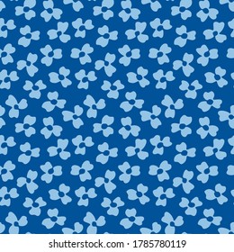 Japanese Cute Petal Vector Seamless Pattern