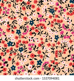 Japanese Cute Small Flower Seamless Pattern