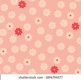 Patrón sin inconvenientes de vectores de flores pequeños japoneses