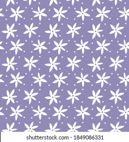 Japanische Cute-Star-Blume Vektorgrafik nahtloses Muster