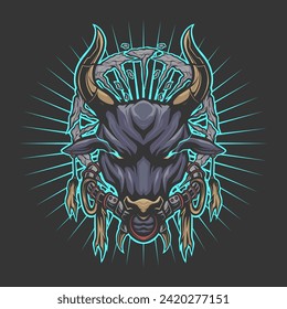 japanese dark art vector illustration