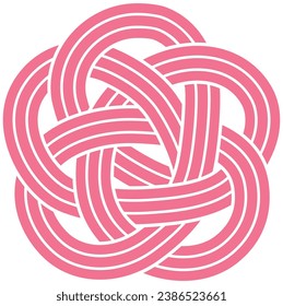 Japanese decorative bow for gift wrapping, called 'Plum end'