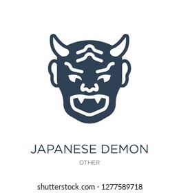 japanese demon icon vector on white background, japanese demon trendy filled icons from Other collection, japanese demon vector illustration