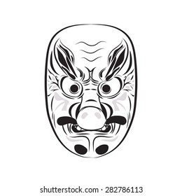 Japanese demon mask