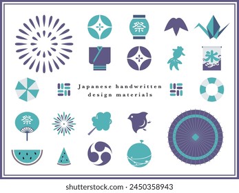 Japanese design materials for summer