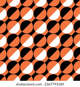 Japanese Diagonal Circle Stripe Vector Seamless Pattern