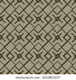 Japanese Diagonal Cross Shape Vector Seamless Pattern