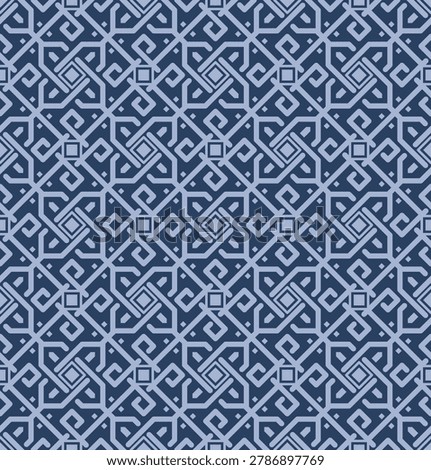 Japanese Diagonal Cross Weave Line Vector Seamless Pattern