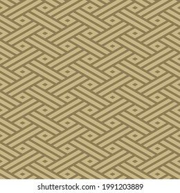 Japanese Diagonal Weave Vector Seamless Pattern