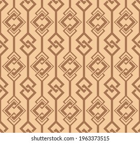 Japanese Diamond Chain Vector Seamless Pattern
