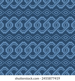 Japanese Diamond Chain Vector Seamless Pattern