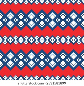 Japanese Diamond Chain Vector Seamless Pattern