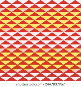 Japanese Diamond Checkered Vector Seamless Pattern