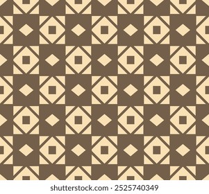 Japanese Diamond Checkered Vector Seamless Pattern

