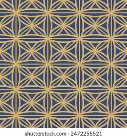 Japanese Diamond Flower Vector Seamless Pattern