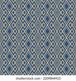 Japanese Diamond Line Net Vector Seamless Pattern