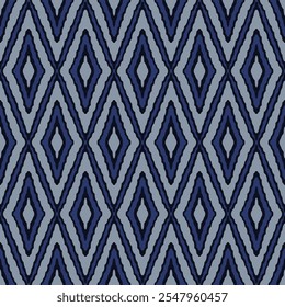 Japanese Diamond Net Pattern Vector Seamless Pattern